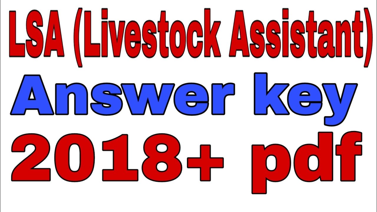 LSA exam paper 2018 live solution