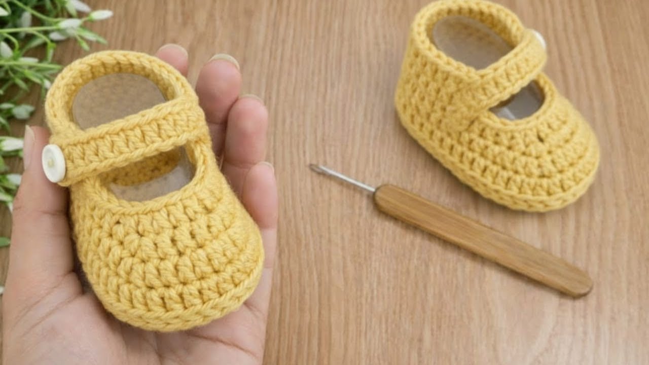 Sapatinho de Bebê em Crochê Passo a Passo muito Fácil