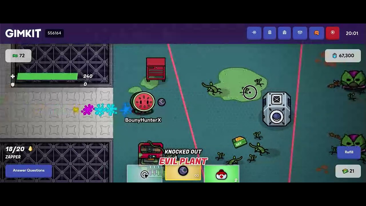 Getting All Ten Purple Keycards & Beating Final Boss | #gimkit