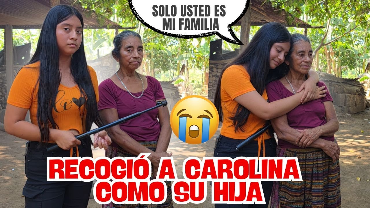 Quisieron echarla a la calle pero ella la recogió😢😢 Hace el papel de madre para Carolina😨😨