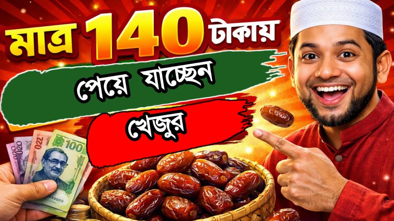 😲 ১৪০ টাকায় খেজুর?! কোথায়, কীভাবে? পুরো ভিডিওতে দেখুন!