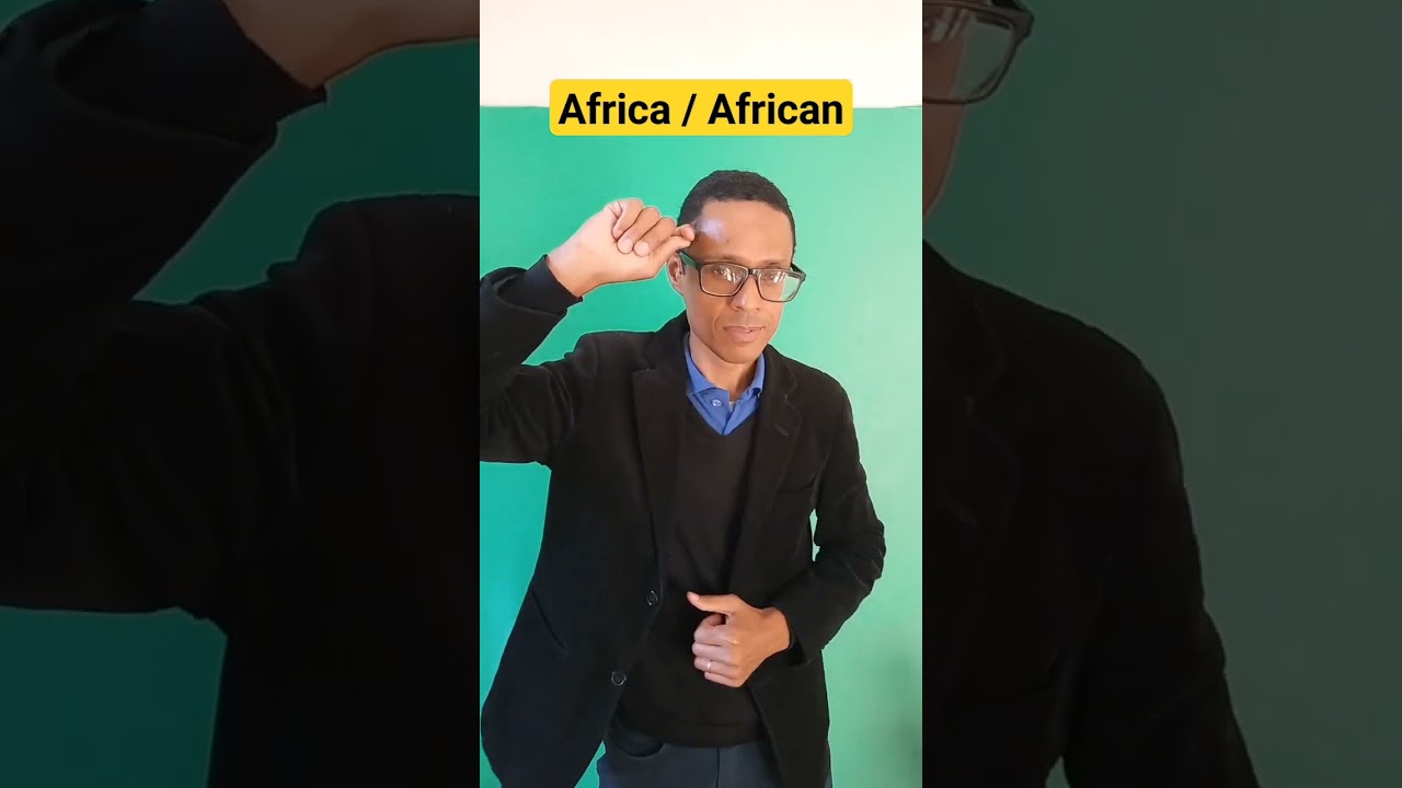 &Aacute;FRICA (2) (afrodescendente, negro) em Libras #shorts