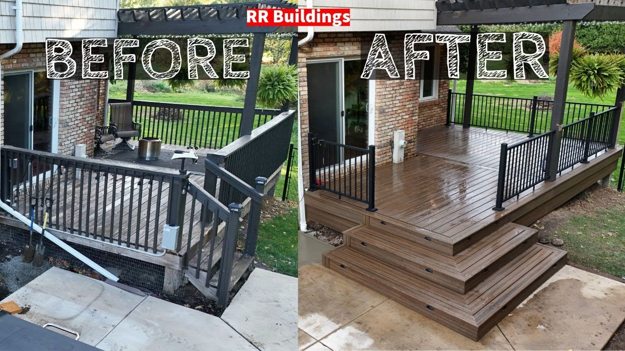 Вы не поверите, как преобразилась палуба! #decking #trex