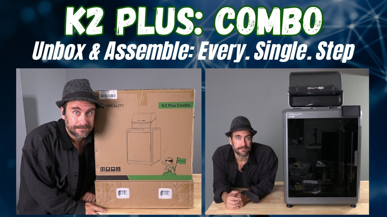 Creality K2 Plus Combo: распаковка и сборка. КАЖДЫЙ ШАГ