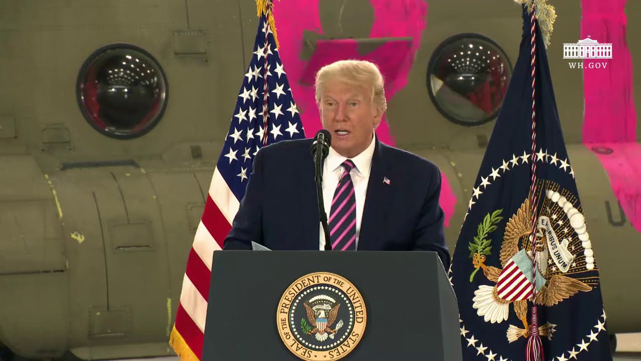 President Trump Delivers Remarks at a Ceremony Recognizing the California National Guard