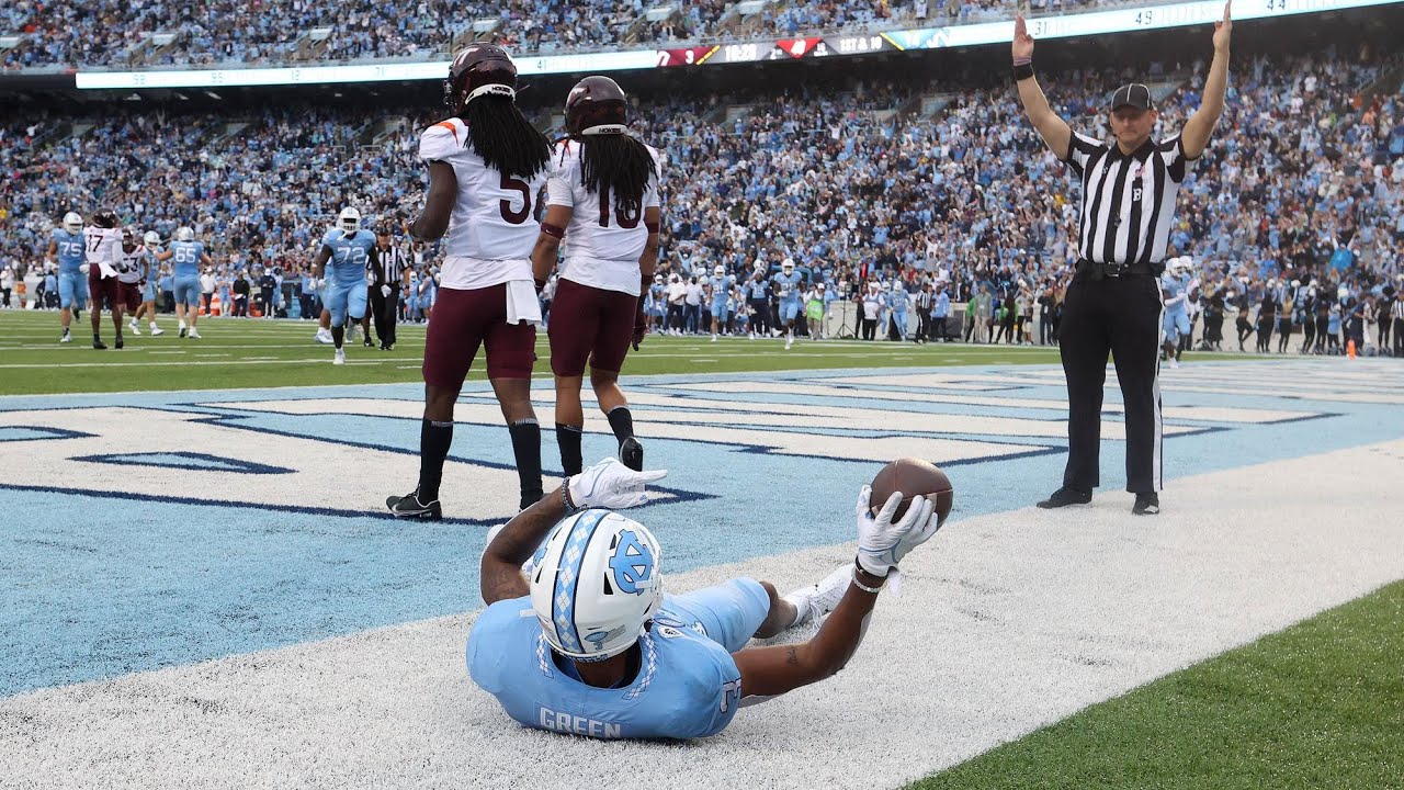 UNC Football: Tar Heels Fly Past Hokies to Open ACC Play, 41-10