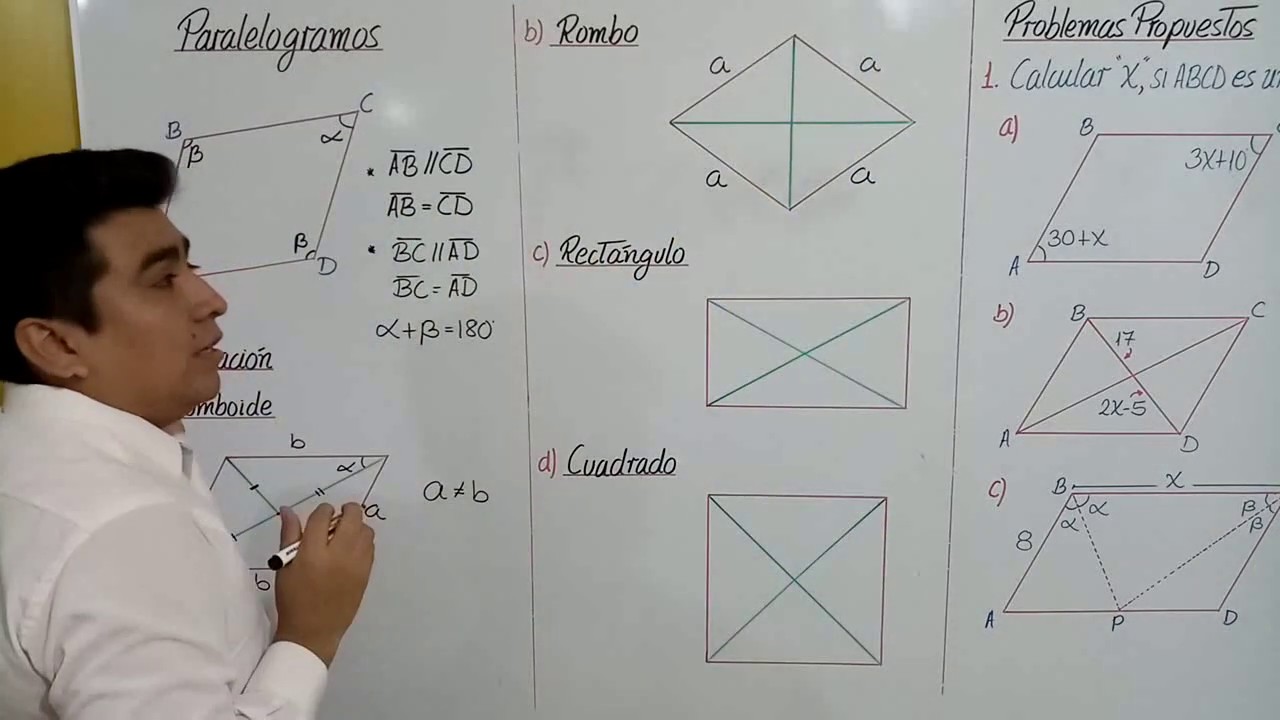 Cuadriláteros: Paralelogramos I