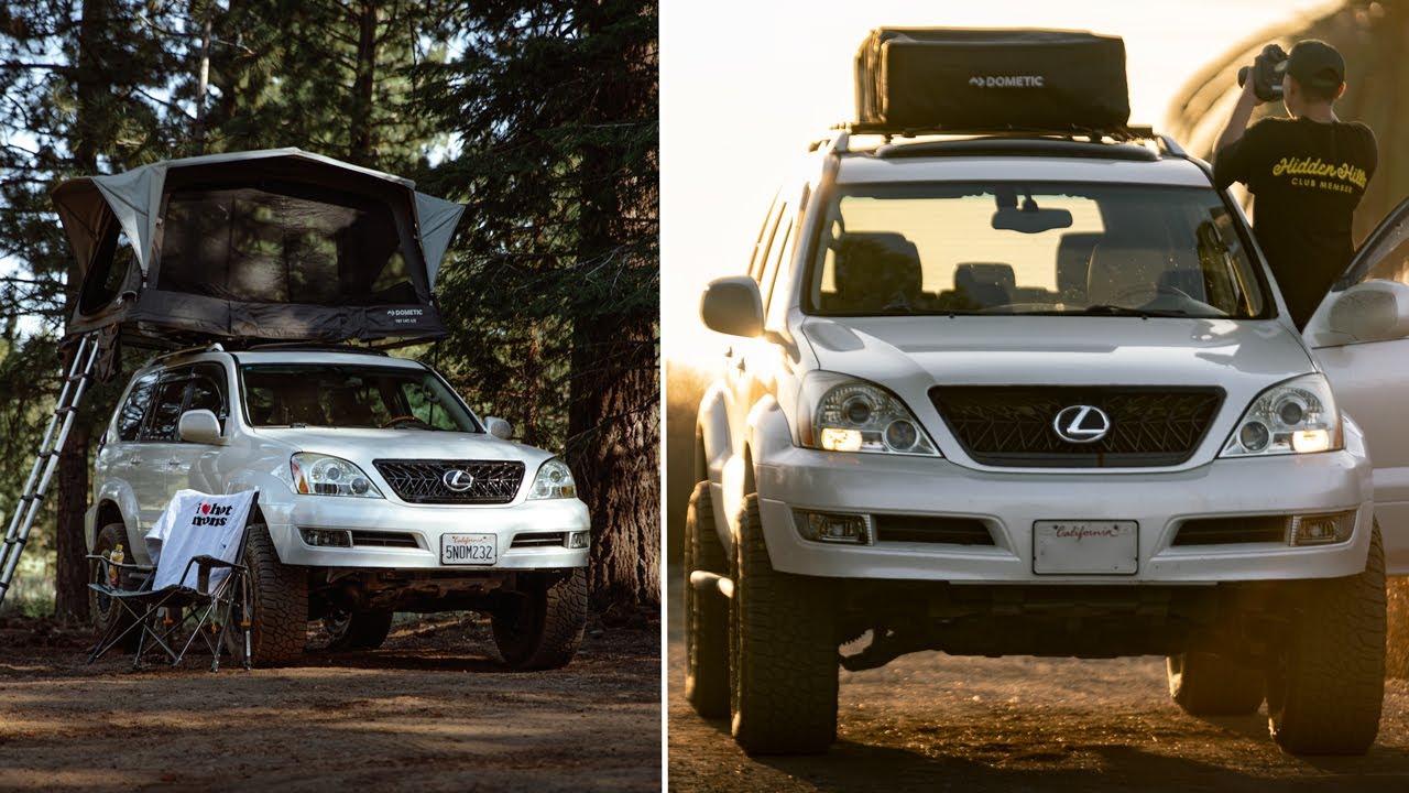 NEW INFLATABLE Dometic TRT140 Air Roof Top Tent Review on my Lexus GX470