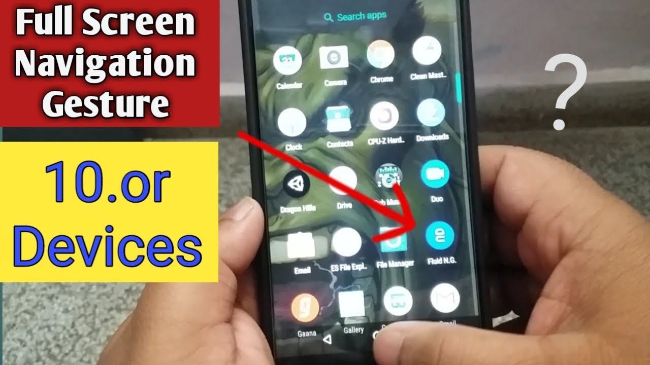 10.or Phones | New Fluid Navigation | Full Screen Gesture | Features | Full Tutorial || in Hindi