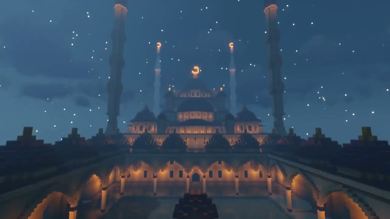 Making A real Blue masjid in Minecraft same to same |trending|