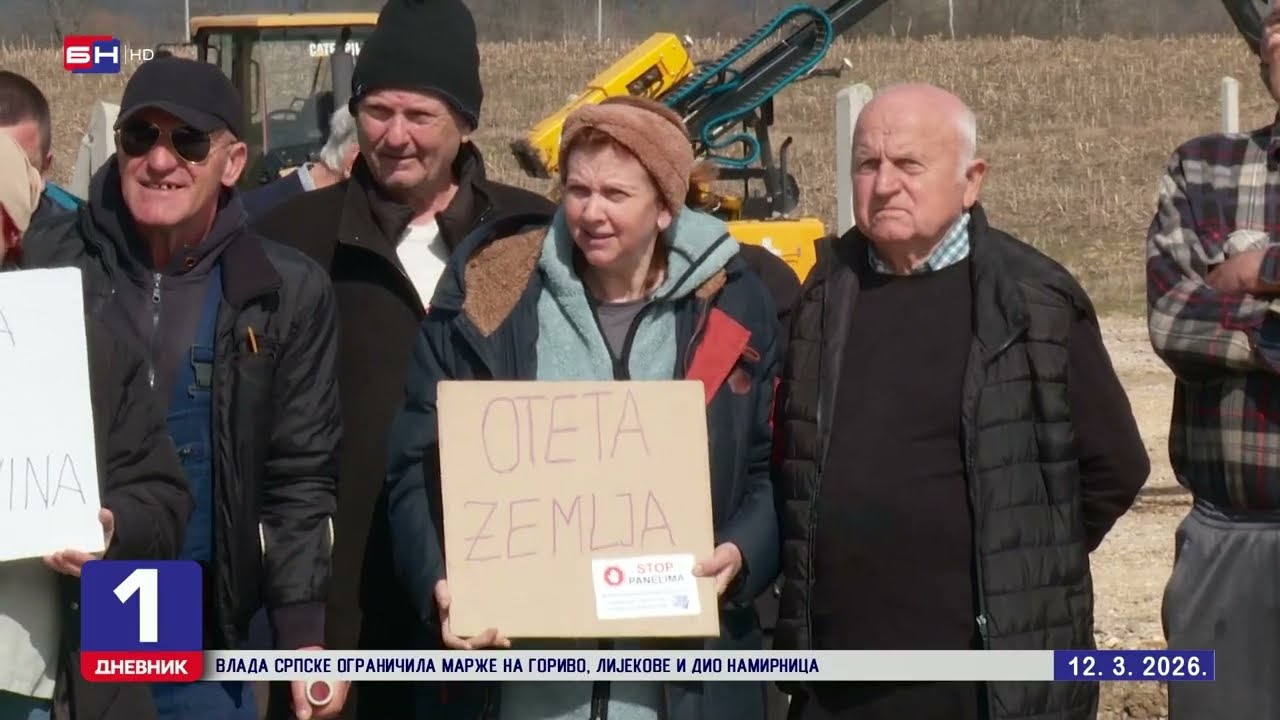 PROTEST U PODNOVLJU: Mještani zaustavili postavljanje solarnih panela kompanije 