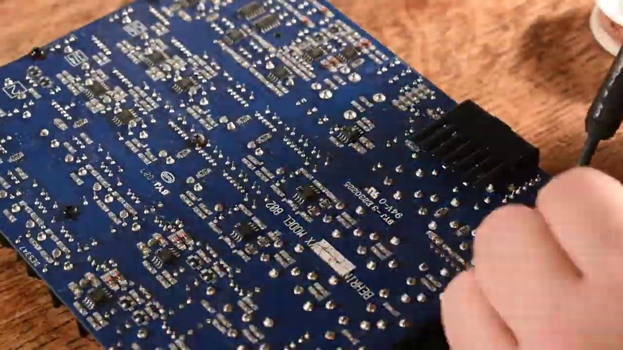 Behringer Xenyx 802 Power Plug Repair - 10000% Timelapse