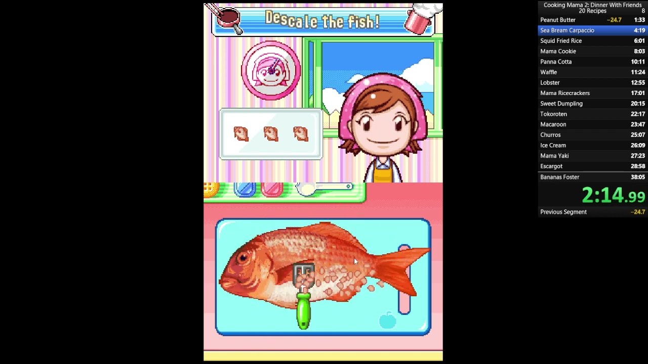 Cooking Mama 2; 20 Recipes Sub 36min