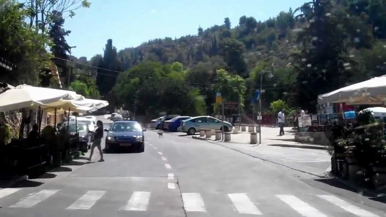 Drive tour in Ein Karem.Jerusalem جولة بالسيارة في عين كارم . القدس