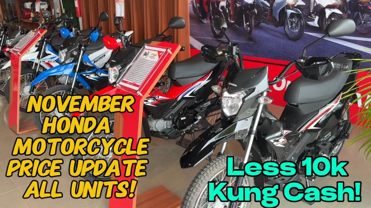 Обновление цен на мотоциклы Honda за ноябрь. Все модели Langga Gail