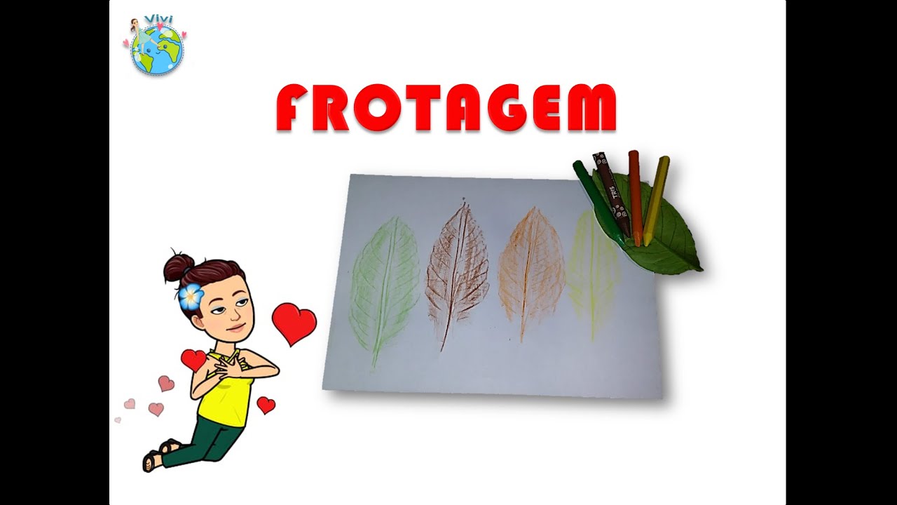 Arte para crianças -  Frotagem.