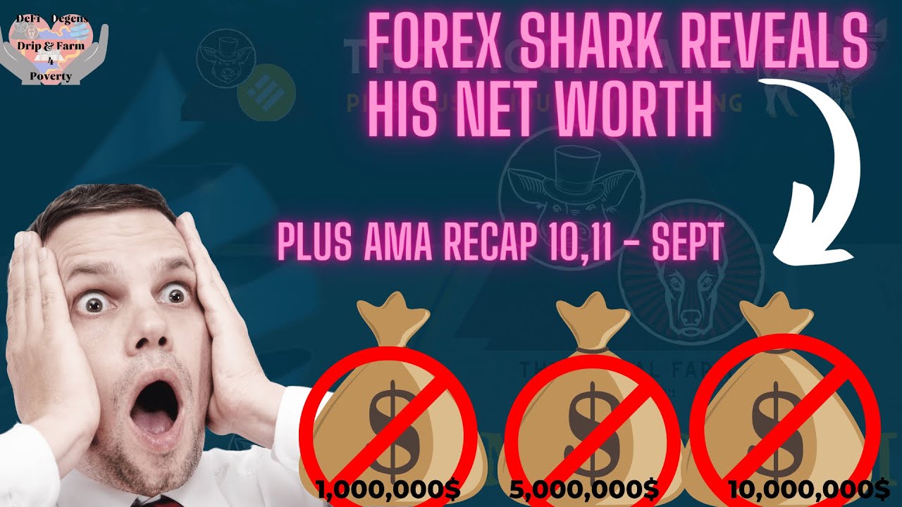 Drip Network Forex Shark AMA recap and His net worth revealed