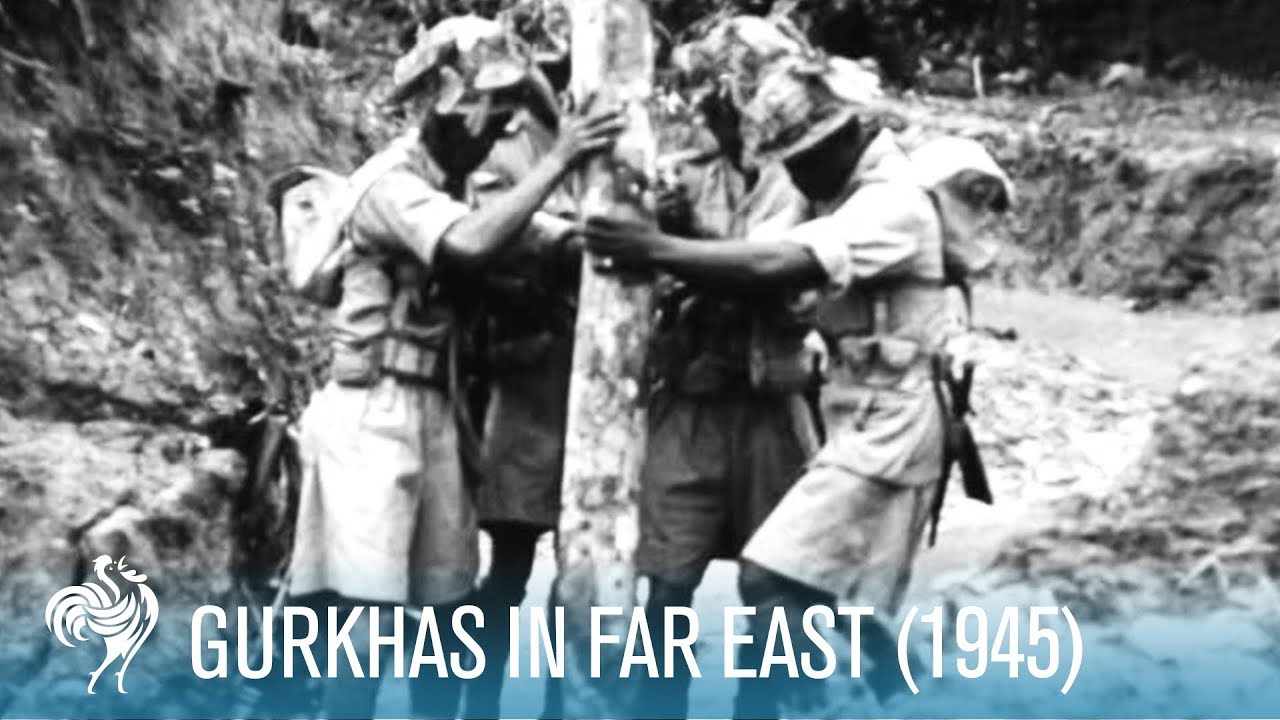 Gurkhas In Far East: Building a Bridge (1945) | British Pathé