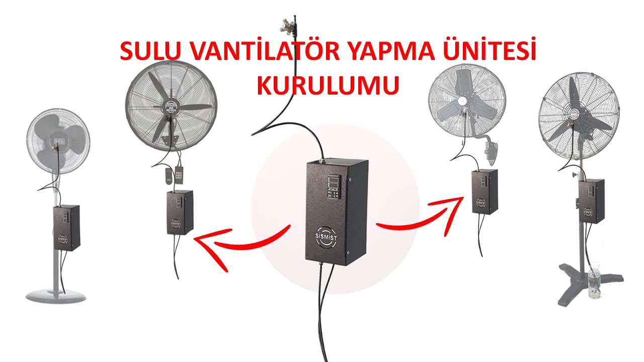 Sulu Vantilatör Yapma Ünitesi Kurulumu | Her Fan Sulu Klima olabilir | www.sismist.com.tr 8508852526