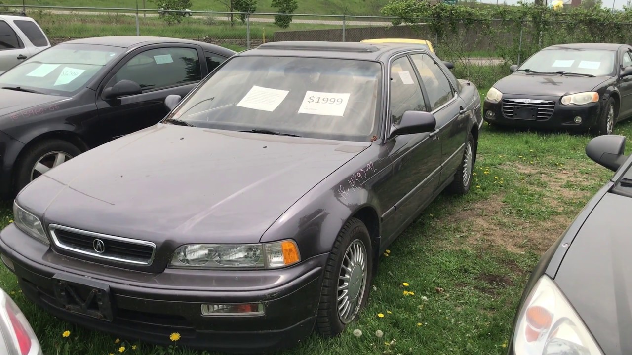1992 Acura Legend Junk yard Walk around and Start up