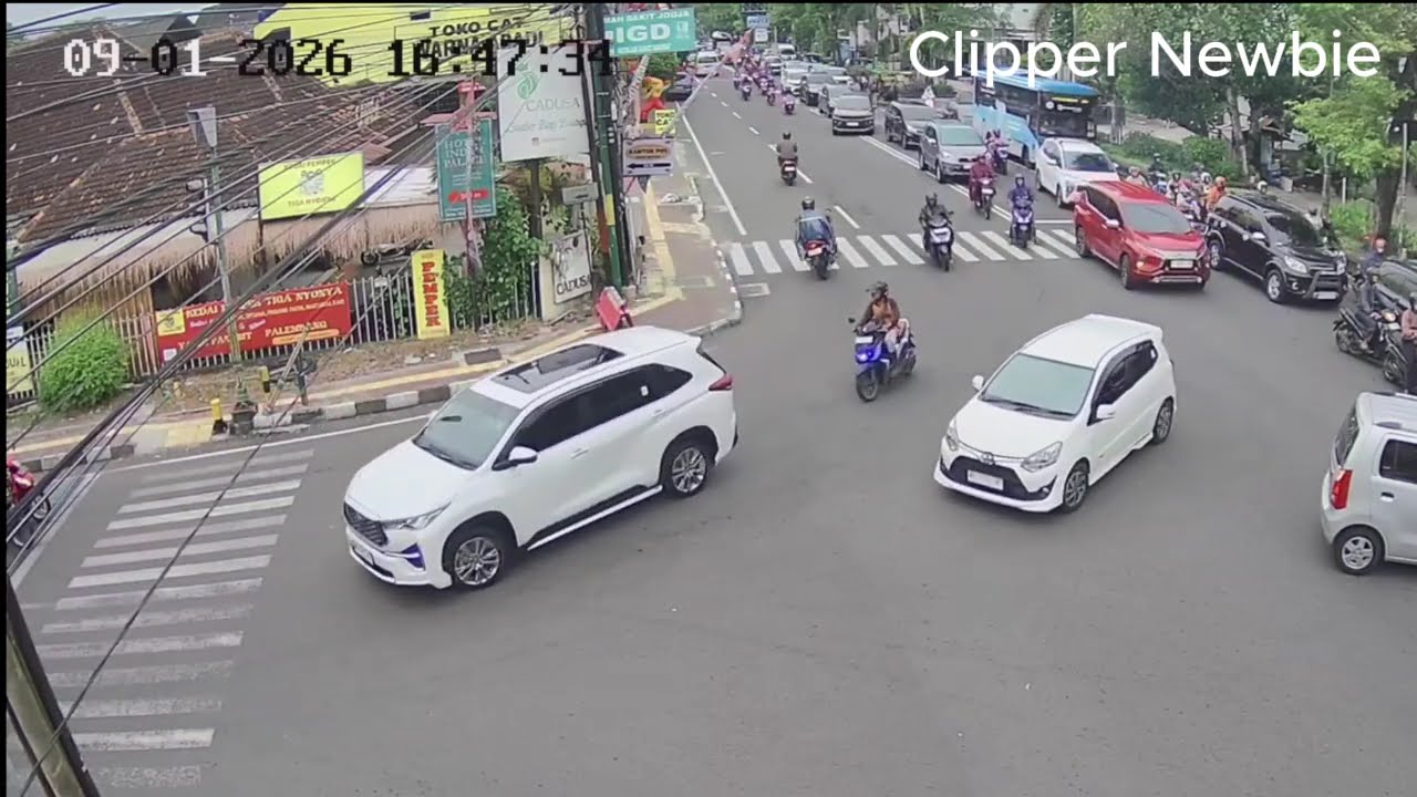1 Hour Street CCTV Footage | Traffic & Daily Activity