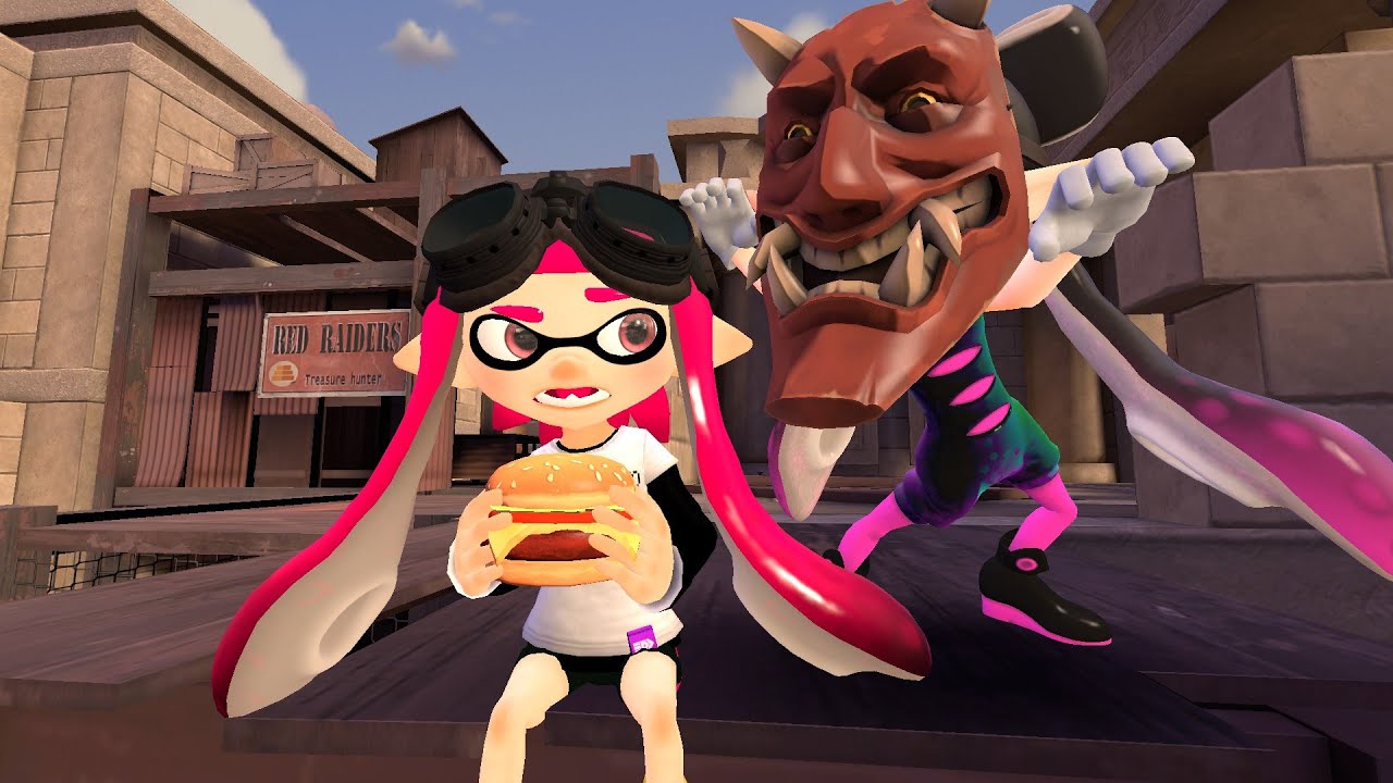 [Splatoon GMOD] Кэлли пугает ЛиззиРэтсикл
