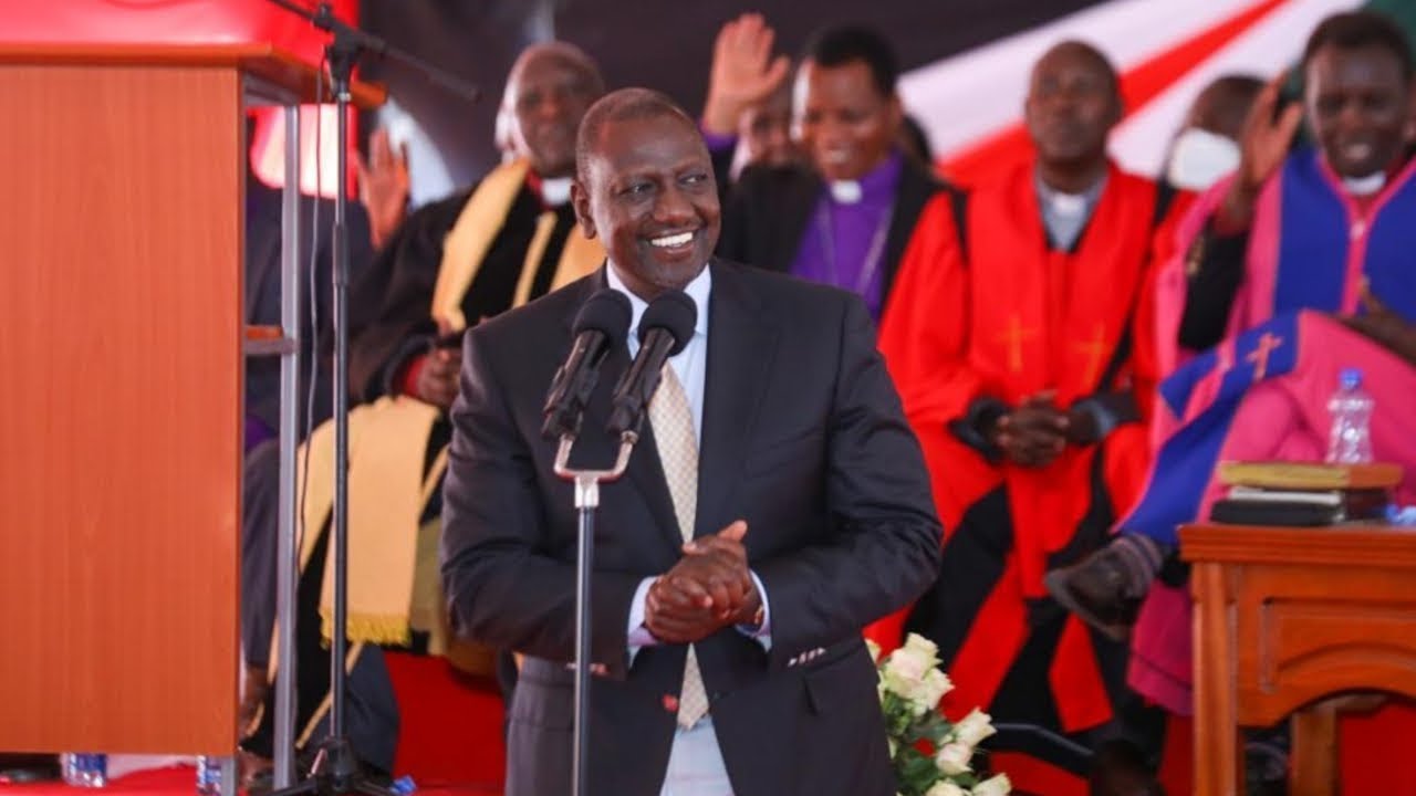 Live :President Ruto attends church service at AIC Fellowship Annex, Kesses Consituency.