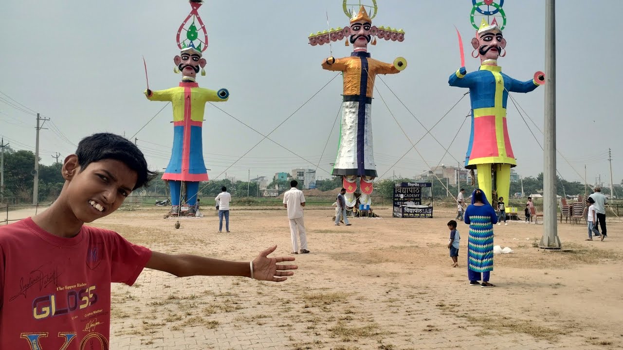 Celebrating dussehra 😀🔥 program postpone ho gya  😥😩 2025