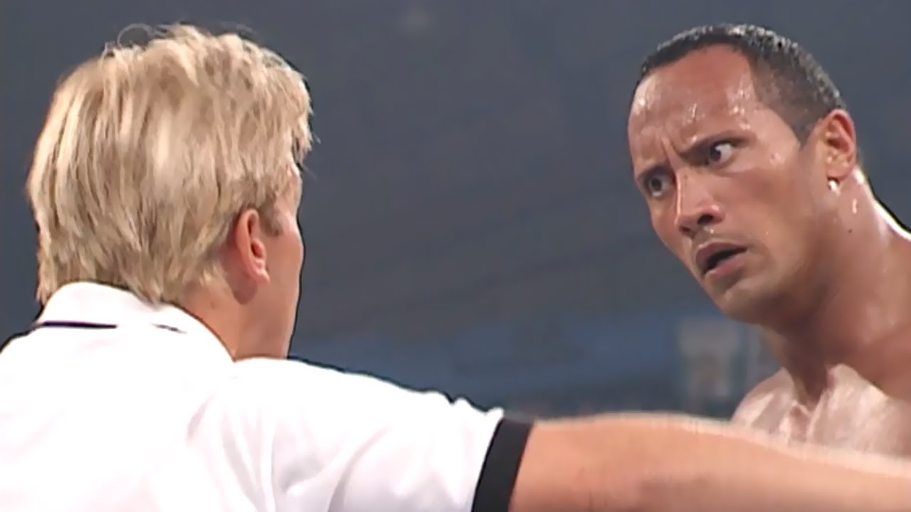 The Rock & Chris Jericho Vs Booker T & Rhyno w/ Shane & Stephanie McMahon Part 2 - RAW IS WAR!
