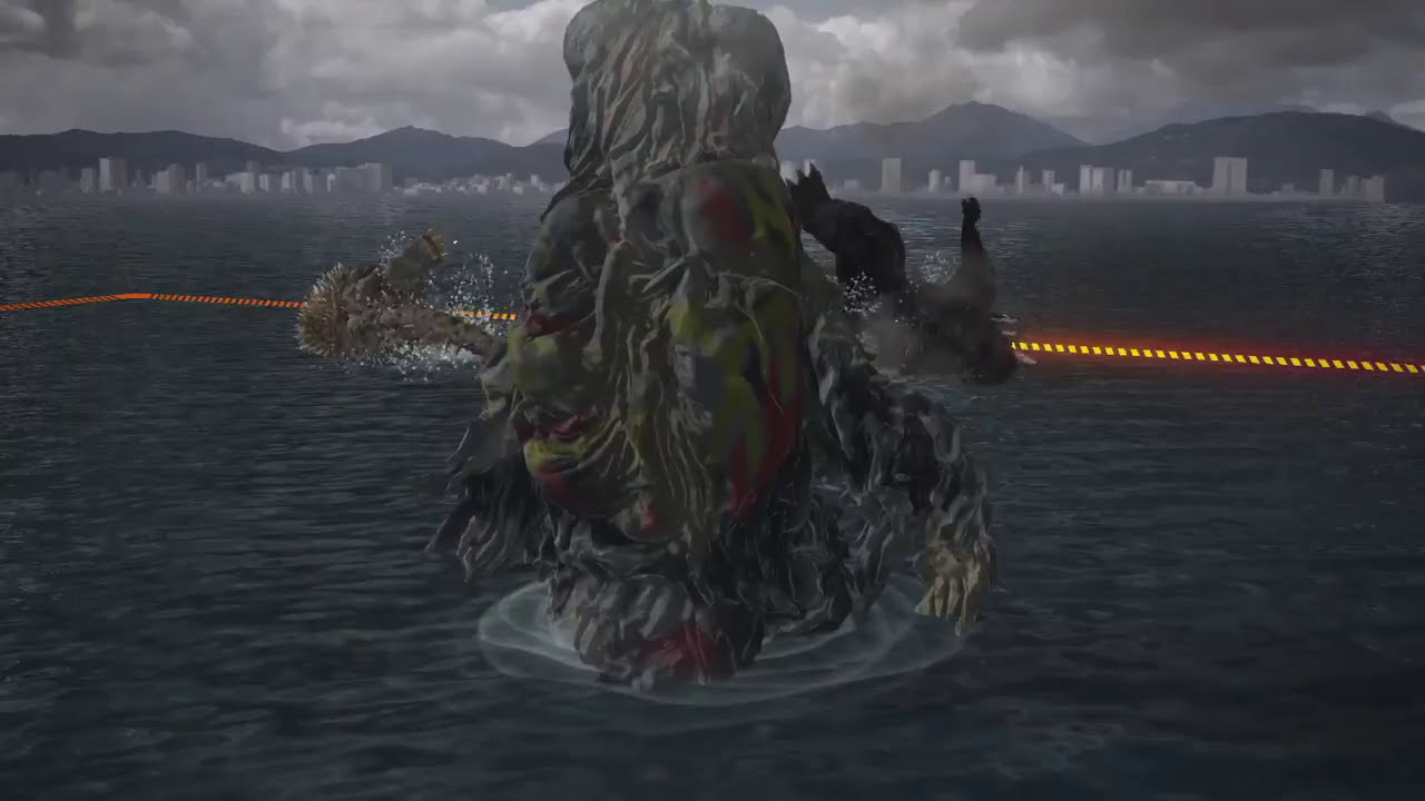 GODZILLA PS4 versus mode : Hedorah vs. Godzilla 90's vs. Anguirus 