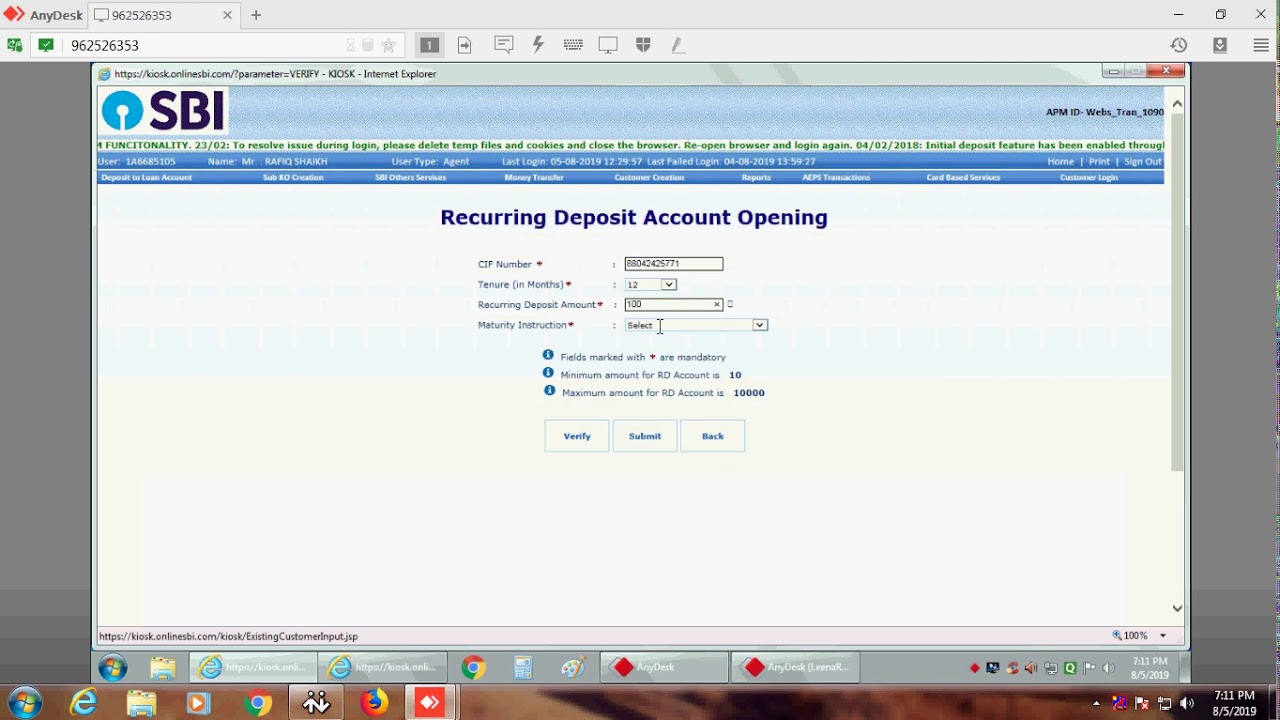 Flexi Recurring Deposit Account