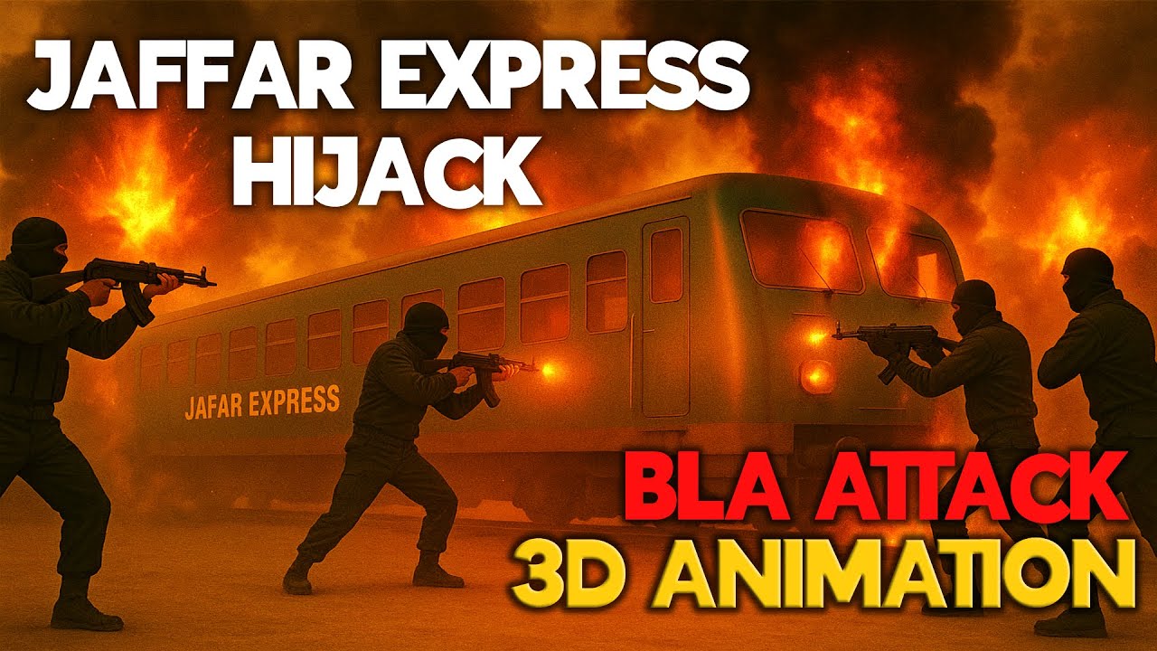 Jafar Express Hijack by BLA – 3D Animation | Real Events in Pakistan