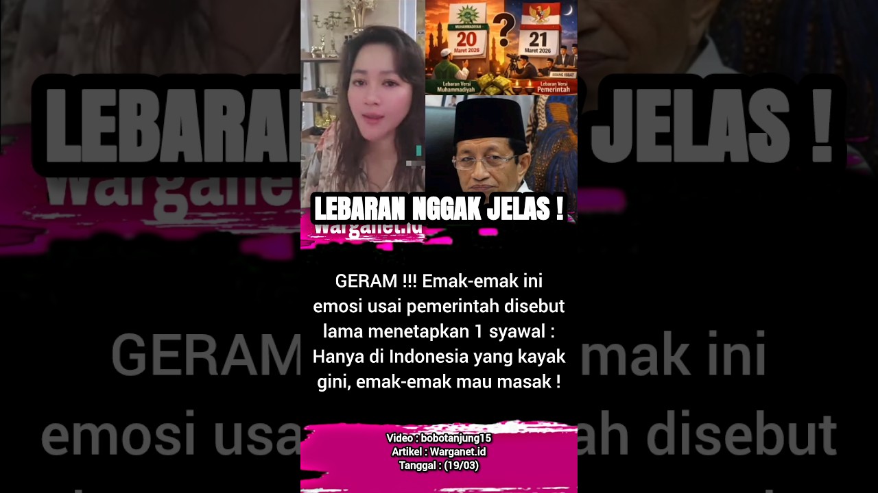 Kekesalan netizen soal sidang isbat. 20/03 #lebaran #sidangisbat #hilal #idulfitri #menag