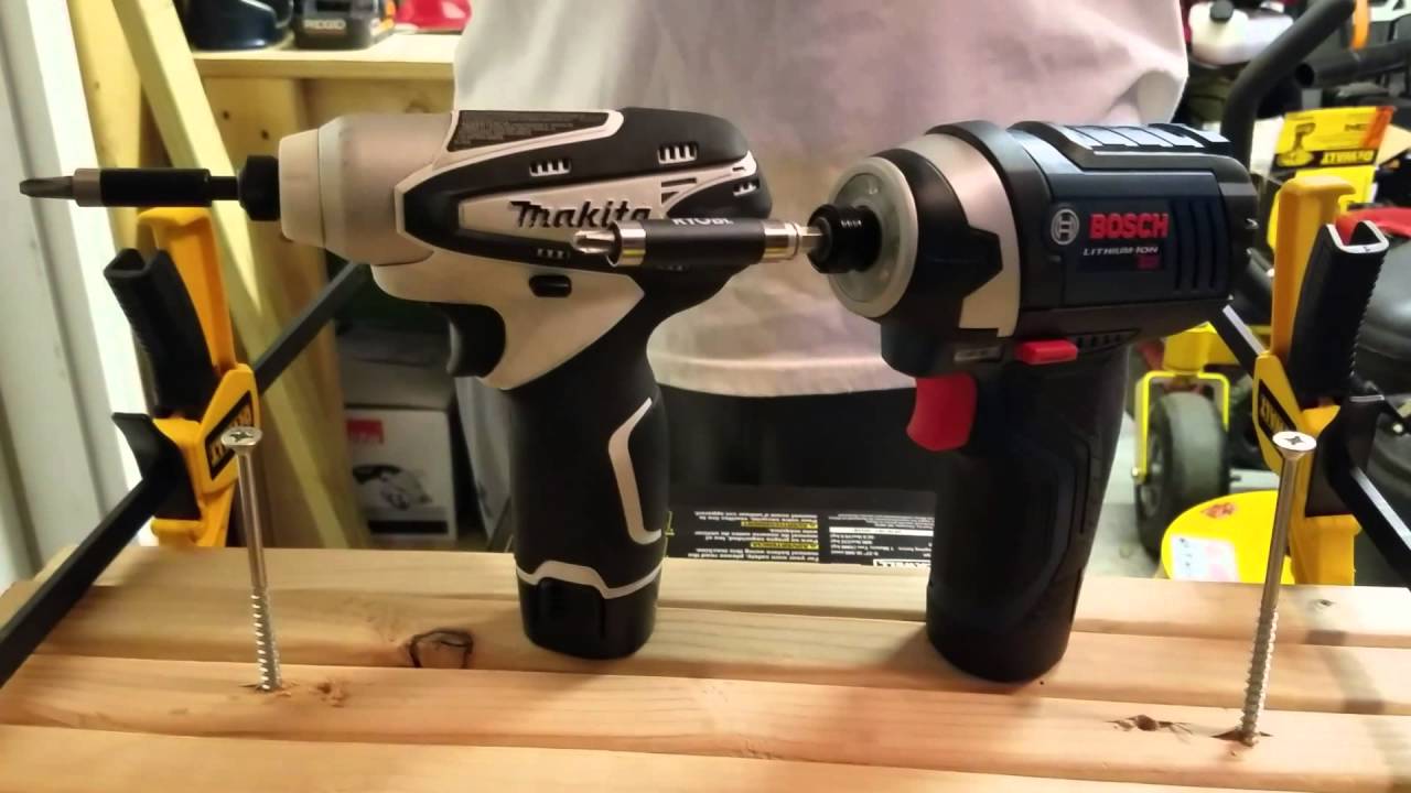 MAKITA (DT01) vs. BOSCH (PS41) 12V IMPACT DRIVER CHALLENGE