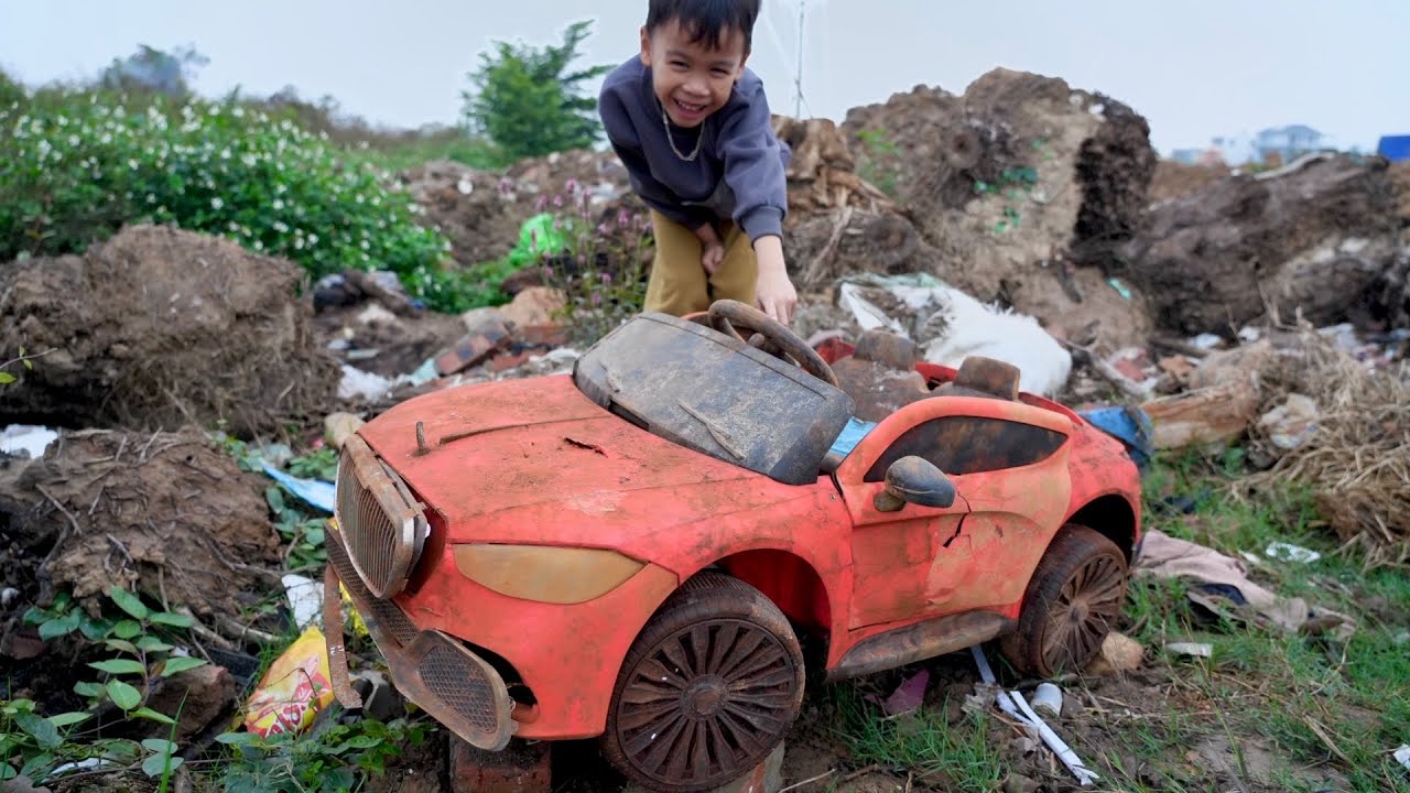 Full Restore MERCEDES MAYBACH Car Old Abandoned Remote Control Car Birthday Gift For MY SON