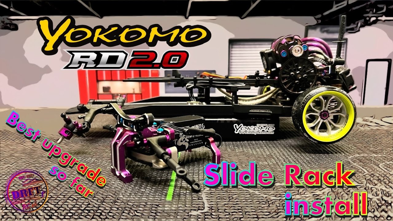 Biggest Upgrade , Slide Rack install in the Yokomo RD2.0 Chassis plus Test drive