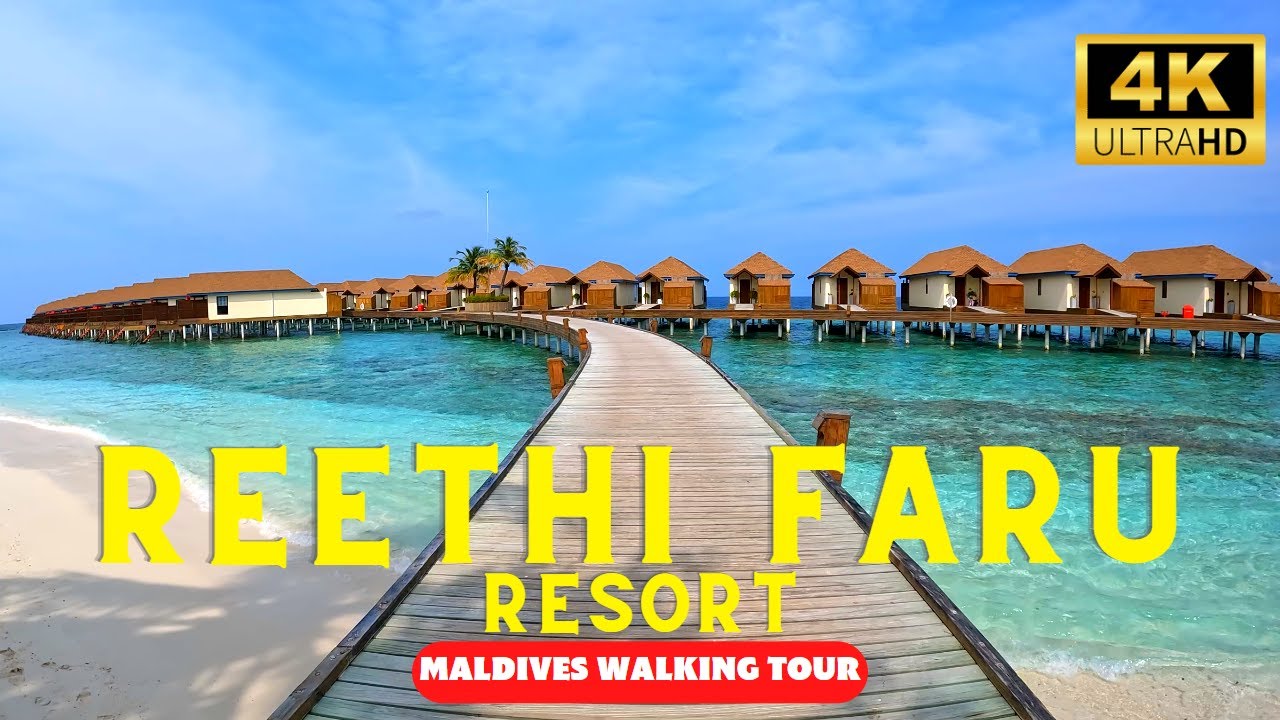 REETHI FARU 4K Walking Tour (Maldives) -  Full Island Tour WITH CAPTIONS [4k UHD/30fps]