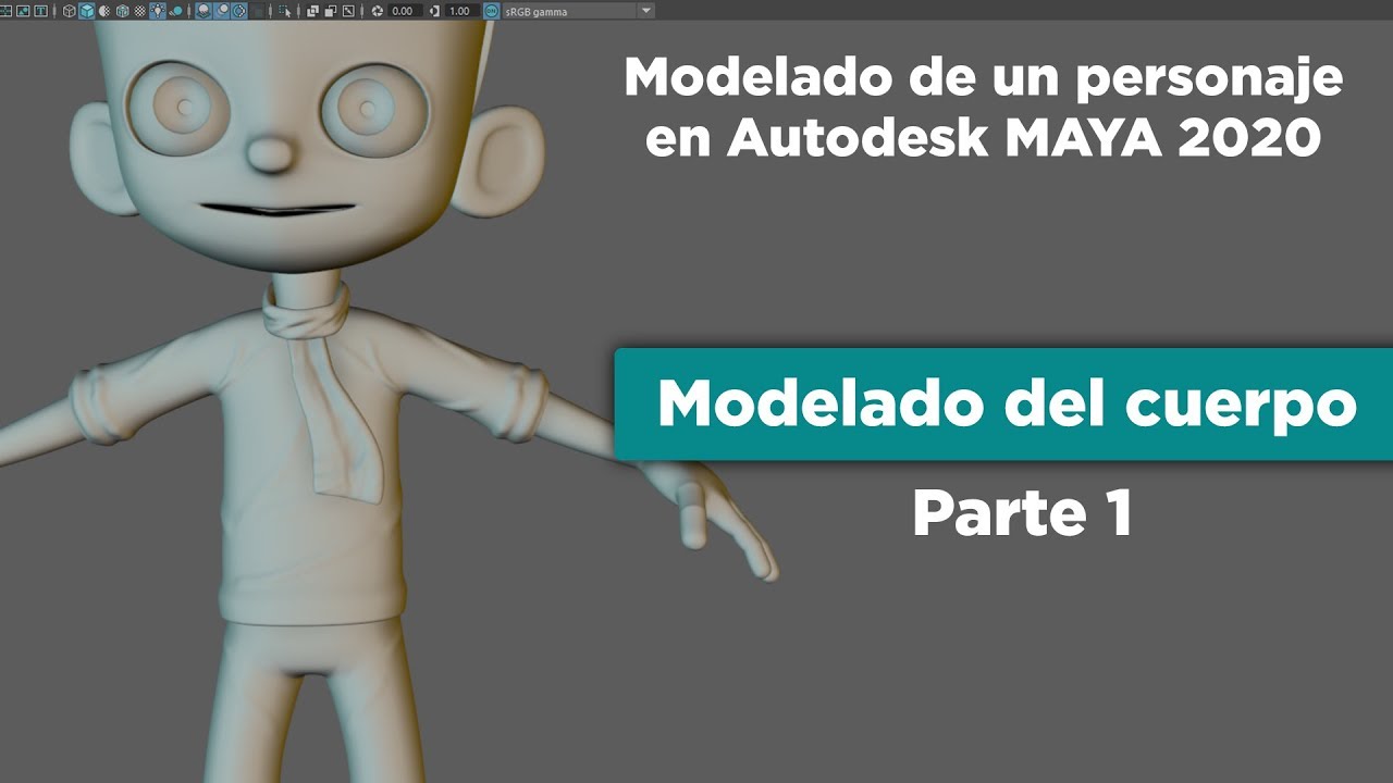 7- Modelado de un personaje en MAYA 2020 / Modelado del cuerpo parte 1