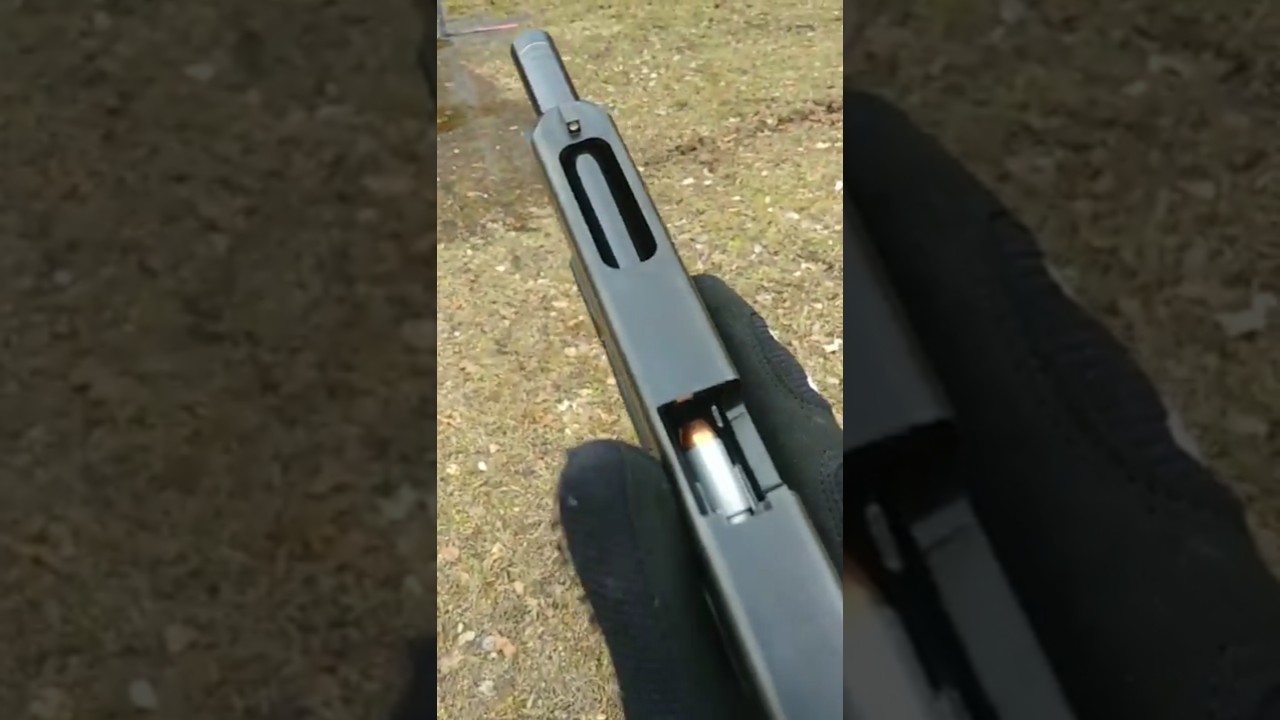 Glock 35 .40 S&W VS Ice , Police Trade-in from Recoil Gunworks first shots at the range (close up)