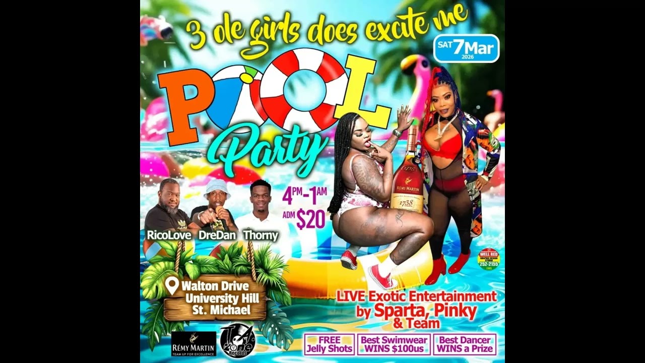 DJ RICO LOVE - 3 OLE GIRLS POOL PARTY PROMO (MARCH 7TH 2026)