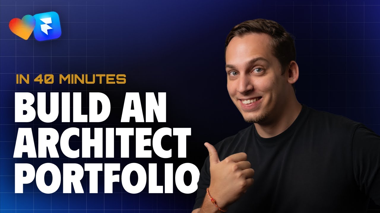 We Built an Architect's Portfolio in 40 Minutes! (Framer & AI Challenge)