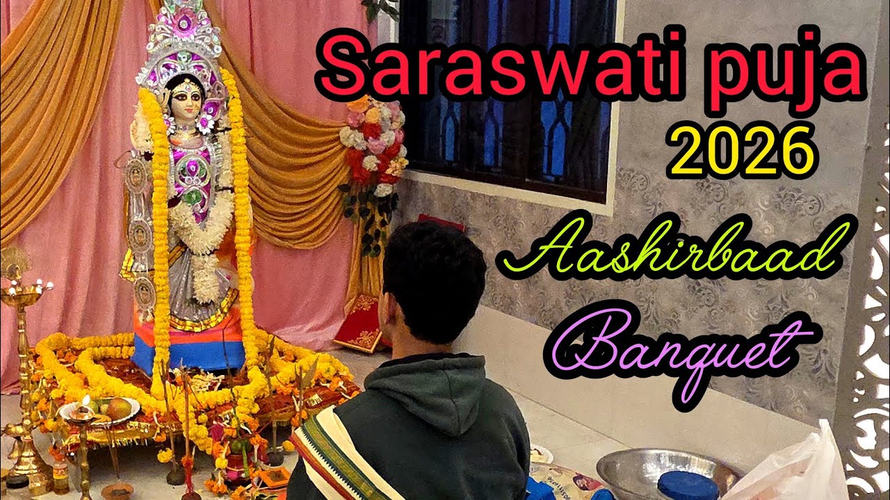 Saraswati puja 2026 at Pathakpara Aashirbaad banquet 