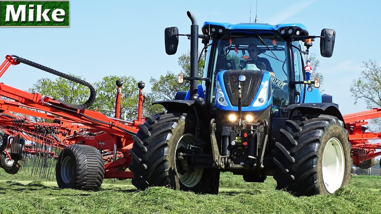 Raking grass 2018 | New Holland T7.230 | Nikkels | Kuhn GA 15031 | Gras harken | NL.