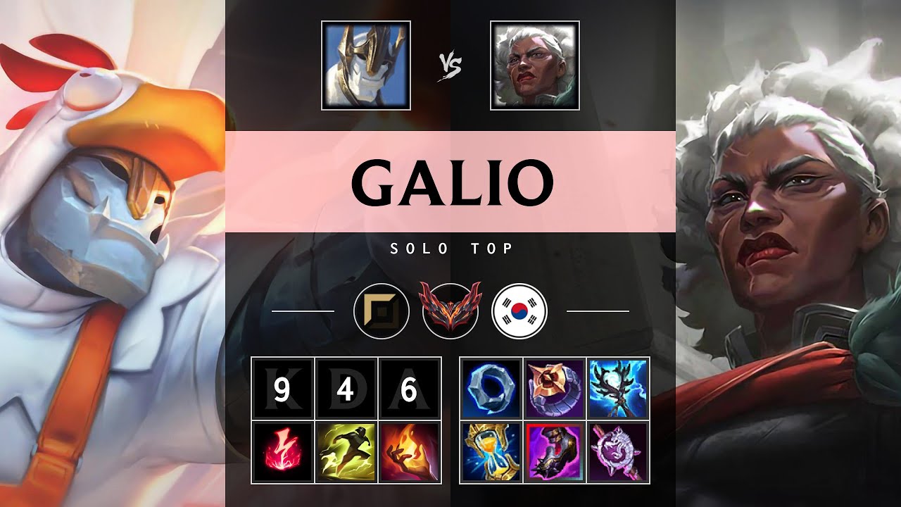 Galio Top vs Ambessa - KR Grandmaster Patch 25.16