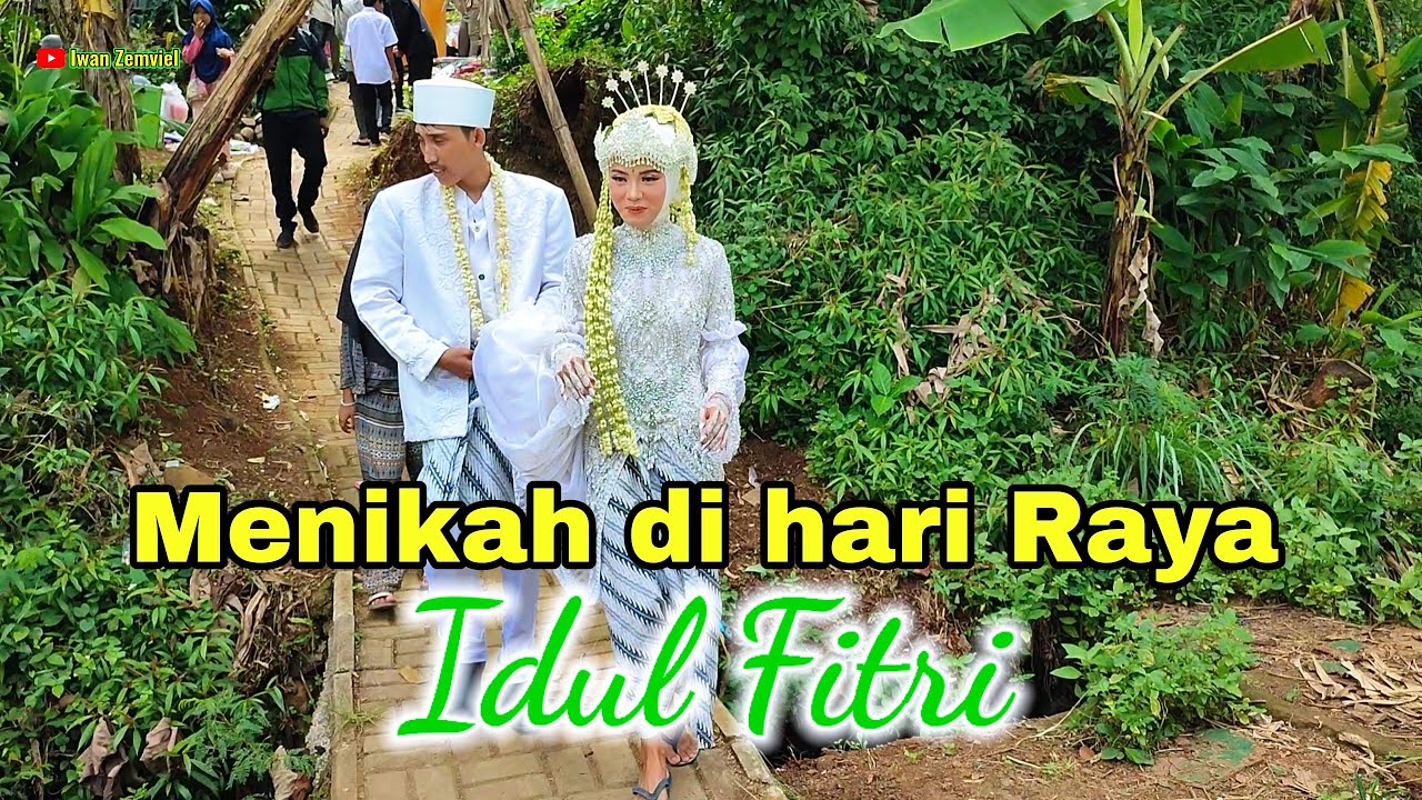 Suasana pernikahan Sunda di hari Lebaran || Hajatan di pelosok Jawa Barat