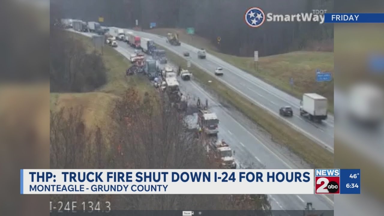 THP: Truck fire shut down I-24 for hours near Monteagle