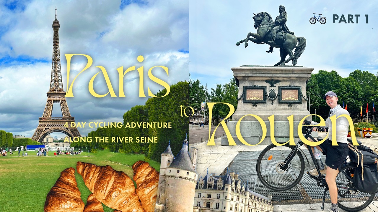 Solo Cycling from Paris to Rouen Along the Seine 🇫🇷 4 Day French Countryside Bike Adventure | Part 1
