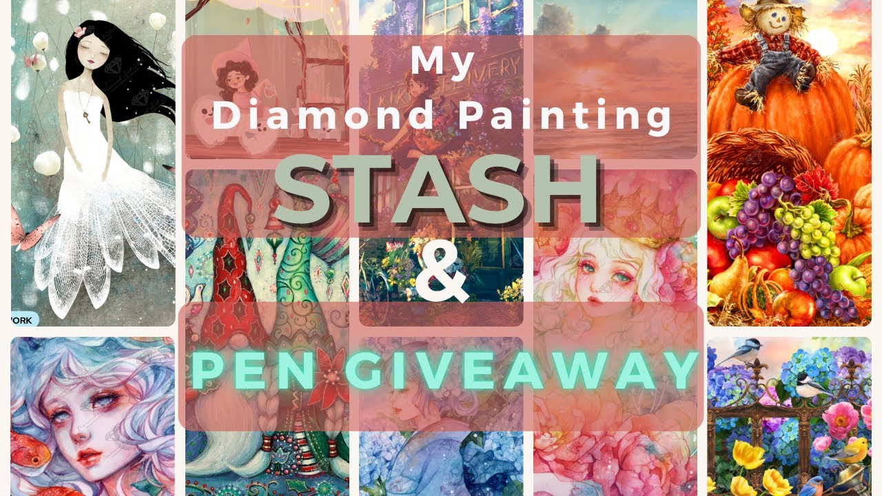 Diamond Painting Stash Tour & Handmade Pen Giveaway! 🎨🖊️