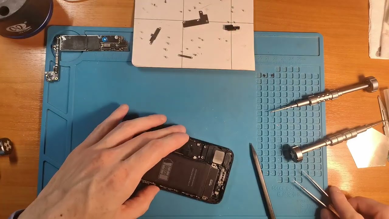 iPhone 7 не работает микрофон. Замена нижнего шлейфа зарядки/ ремонт телефонов в г. Железнодорожный