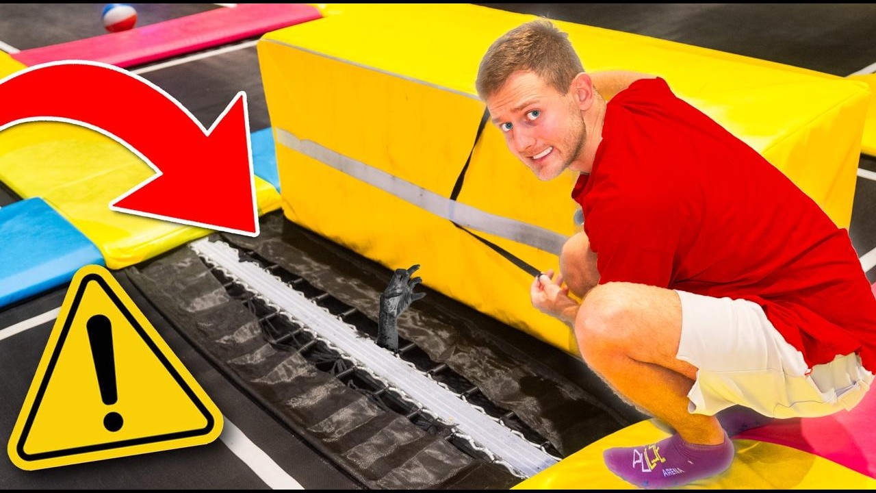 GEVAARLIJK GAT GEVONDEN IN TRAMPOLINEPARK...